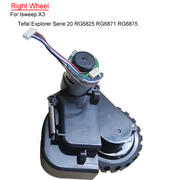 Right Wheel  For Isweep X3/ Tefal Explorer Serie 20 RG6825 RG6871 RG6875