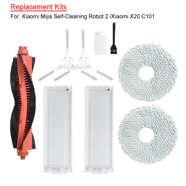   Replacement Kits For Xiaomi Mijia Self-Cleaning Robot 2 /Xiaomi X20 C101  