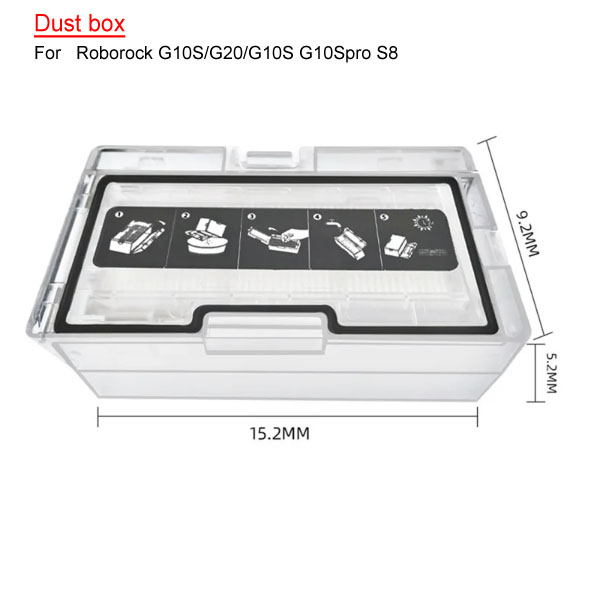 Dust box For Roborock   G10S/G20/ G10S G10Spro S8