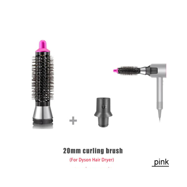  For Dyson Supersonic Hair Dryer&Airwrap HS01/05 HD08 Series 20mm Curling Round Volumizing Brush Nickel Hair Brush Nozzle 