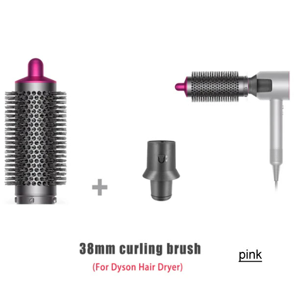  For Dyson Hair Dryer HD08 Series 40mm  Curling Round Volumizing Brush Nickel Hair Brush Nozzle	 