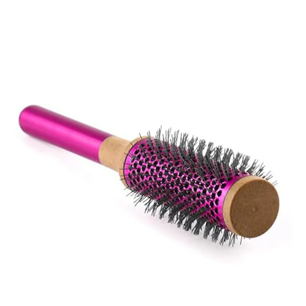  35mm/1.4inch Round Brush Comb For Dyson Hair Styling and Salon Blowout, Weighted Handle Vented Barrel Brush for Blow Drying, Curling, Straightening 