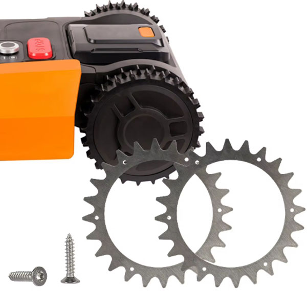  Robotic Mower Traction Improved Auxiliary Wheels Robotic Spikes For Worx Landroid Plus S/M Robot Lawn Mower Traction Wheel 