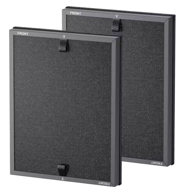  2pcs HAP602 replacement filter for ECOSELF HAP602 and HAP602WF air purifiers, including activated carbon filter and pre-filter 