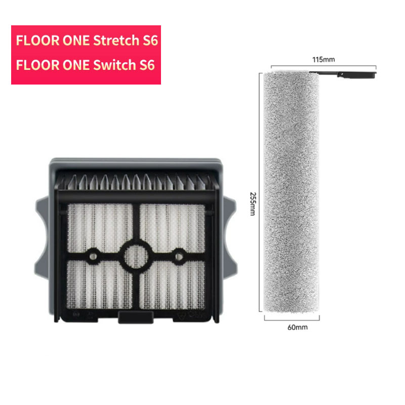  roller brush filter Set For Tineco FLOOR ONE Stretch S6/Switch S6  