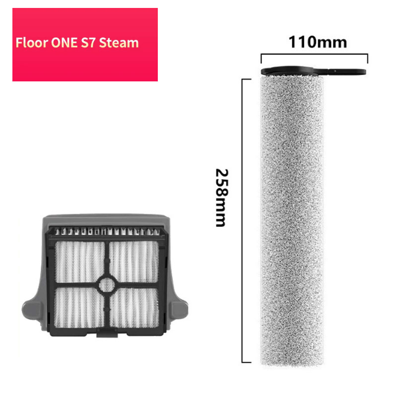  roller brush filter Set For Tineco FLOOR ONE Stretch S7 Steam 