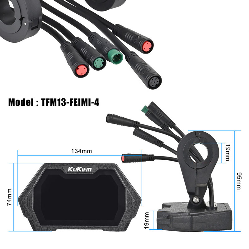 dashboard  (TFM13-FEIMI-4) -6-pin - C version For Kukirin G2pro/G2max