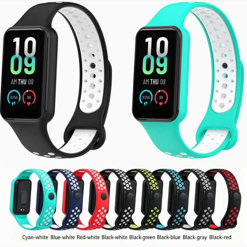 Dual Color Strap Replacement for Amazfit Band 7 