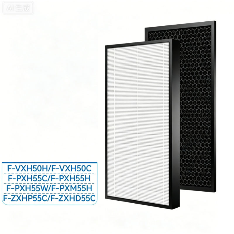 Replacement Filter Kit (Dust + Deodorization) for Panasonic F-VXH50C PXH55C ZXHP ZXHD55C PXM55H 