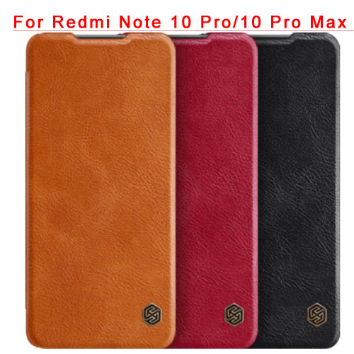 NILLKIN Qin leather case For Redmi Note 10 Pro/10 Pro Max