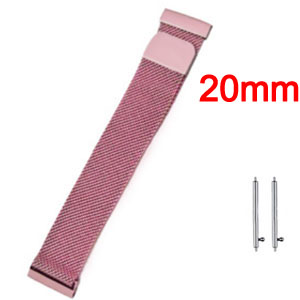  (Rose pink) 20mm Fashion Business Wristband For Huami Bip/Bip lite/GTS1/2/GTR 42mm 