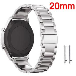  (silver) 20mm stainless steel  Wristband For Huami Bip/Bip lite/GTS1/2/GTR 42mm 