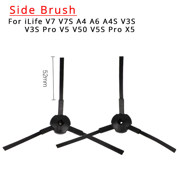  Side Brush For ILIFE V5 V3S V5S V7S A6 A4S V50 V55 Pro X5  