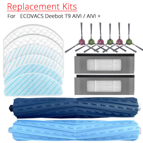  Replacement Kits for ECOVACS Deebot T9 AIVI / AIVI +  