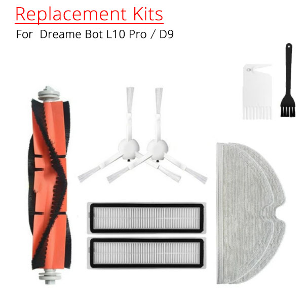  Replacement Kits for Dreame Bot L10 Pro/D9 max   