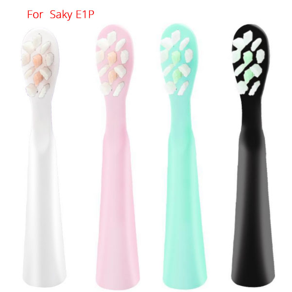 (Black/white/Pink/green)Electric Toothbrush Heads For Saky E1P (1PCS)
