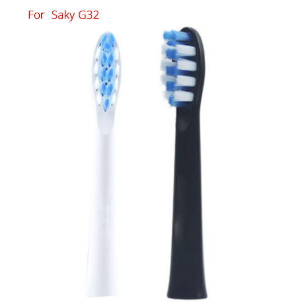 (Black/white)Electric Toothbrush Heads For Saky G32 (1PCS)	