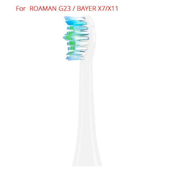 (White)Electric Toothbrush Heads For ROAMAN G23/BAYER X7/X11