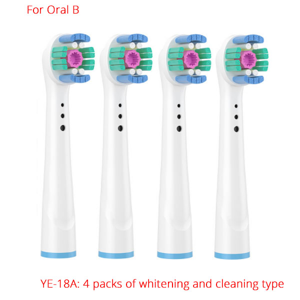  4Pcs/Set YE-18A Electric Toothbrush Head For Oral B Electric Toothbrush	 