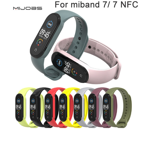   MIJOBS Silicone Strap For MIband 5/6/7/ 7 NFC  