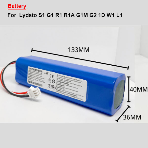  Battery For  Lydsto S1 G1 R1 R1A G1M G2 1D W1 L1 