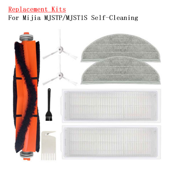  Replacement Kits For Mijia MJSTP/MJST1S Self-Cleaning Sweeping Robot Vacuum 