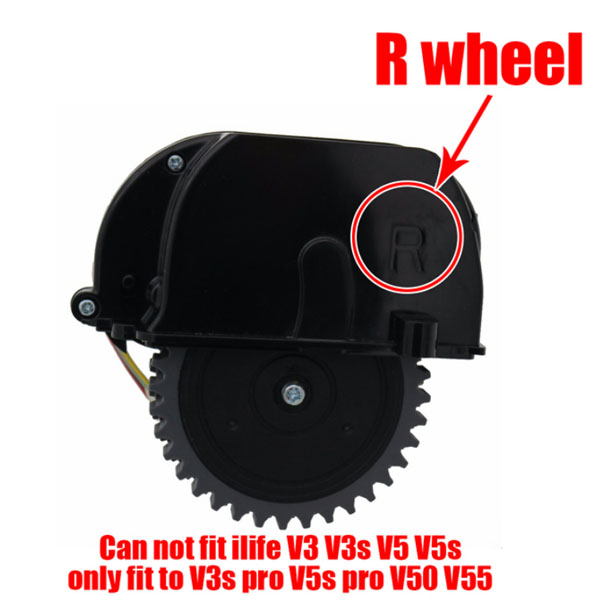 Original Right wheel for robot vacuum cleaner ilife V3s pro V5s pro ilife V50 V55	 