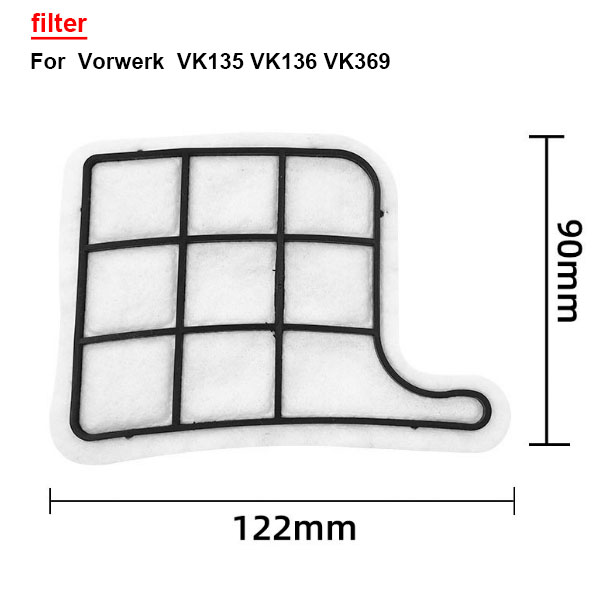 Filter For Vorwerk VK135 VK136 VK369 Vacuum Cleaner	
