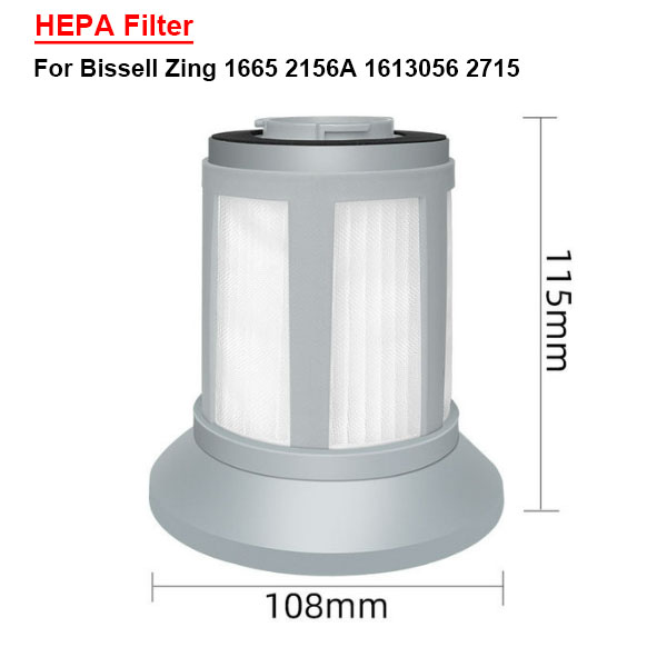  HEPA Filter For Bissell Zing 1665 2156 Powerforce 1665 1613056 
