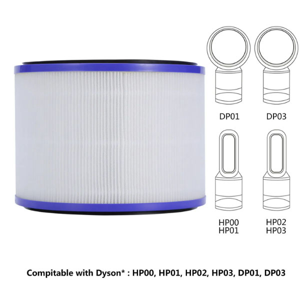  HEPA Replacement Filter For Dyson Pure Hot + Cool Link HP00/HP01/HP02/DP01/DP02/DP03 Air Purifier Part 968125-03 
