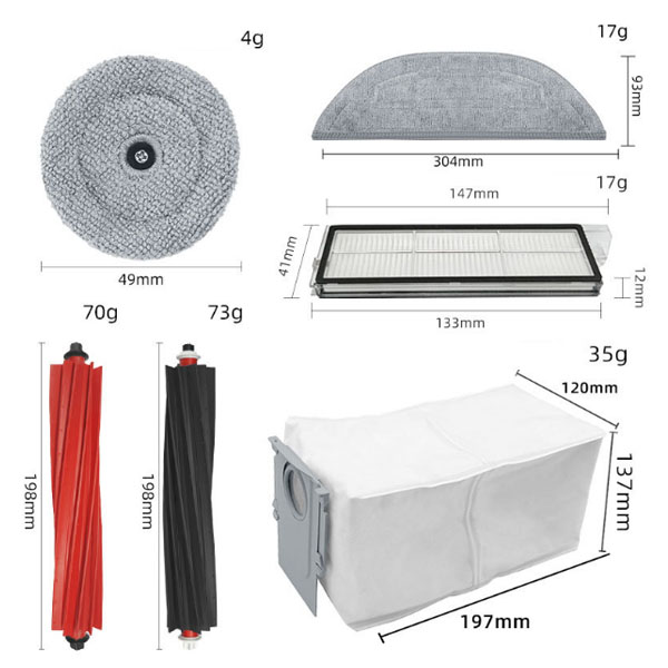  Replacement Kits For Roborock S8 MaxV Ultra, S8 Max Ultra,G20S  _1