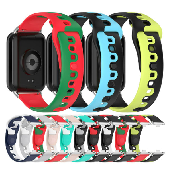  Double-color rubber strap For Redmi Watch5 / Watch4 /mi band9 pro /mi band8 pro _1