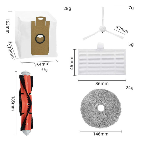  Replacement Kits For Kyvol S60 / Lydsto W2 / Uwant U200/ inic iX10 _1