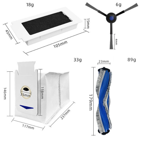  Replacement Kits  For Ecovacs  T30 PRO/MAX _1