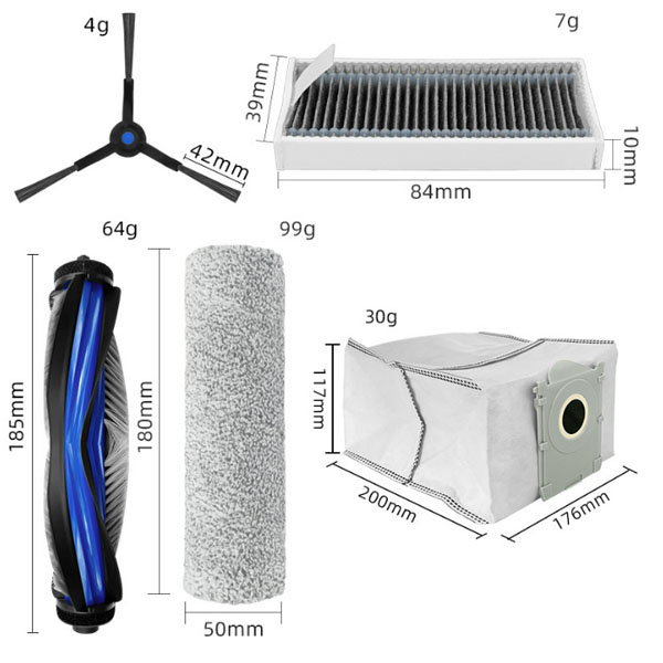  Replacement Kits For Ecovacs  X8 PRO/X8 PLUS AI _1