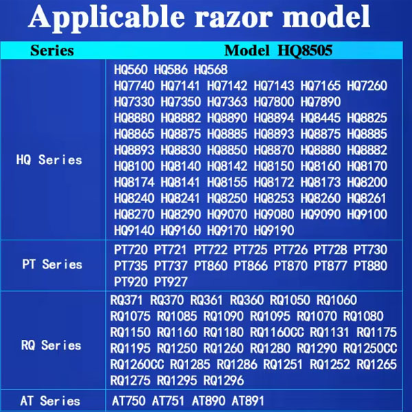  HQ8505 EU Charger Razor blade for PHILIPS shaver Series1000 3000 5000 7000 9000 _1