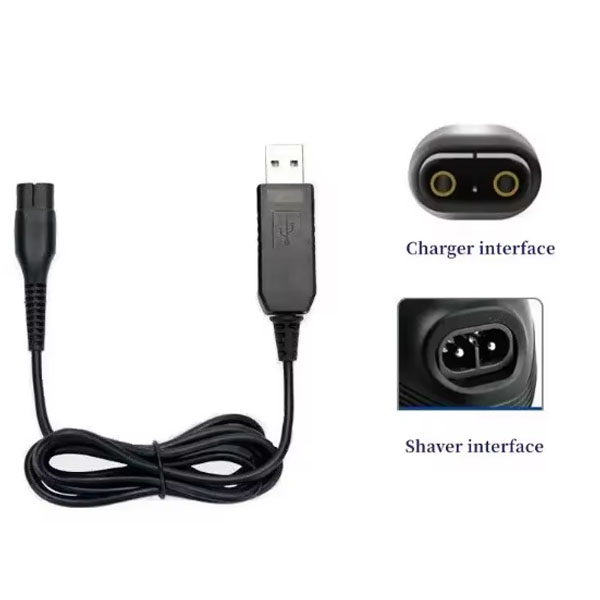  4.3v USB Charging Cable For Philips A00390 OneBlade S301 310 330 Shaver  _1