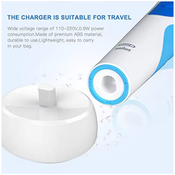  For Oral B Electric Toothbrush Replacement Charger Power Cord Supply Inductive Charging Base Model 3757 Portable Travel Charger _2