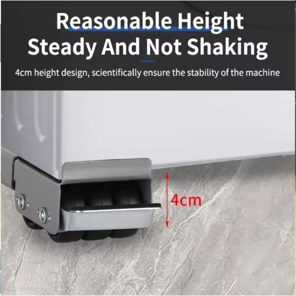  2PCS 28 Universal Wheels Washing Machine Base Holder Movable 360° Rotation Refrigerator  _1