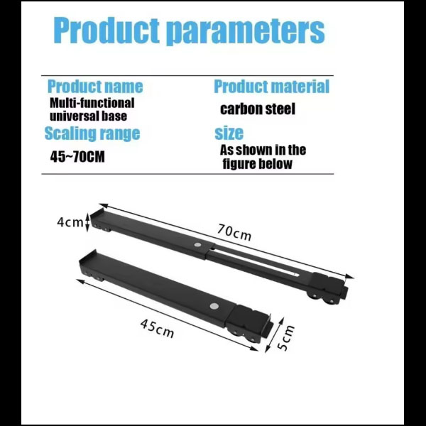  2PCS 28 Universal Wheels Washing Machine Base Holder Movable 360° Rotation Refrigerator  _3