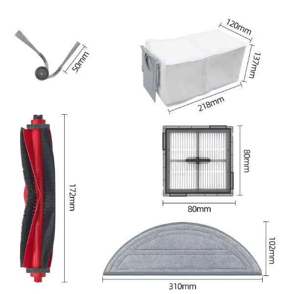  Replacement Kits For  Roborock Q10 S5 / Q10 VF / Q10V / S8 Pro / S8 Pro Plus _1