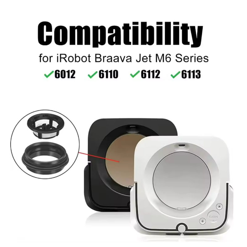   Water Tank Filters Replacement Part for iRobot Braava Jet M6 (6110  _1