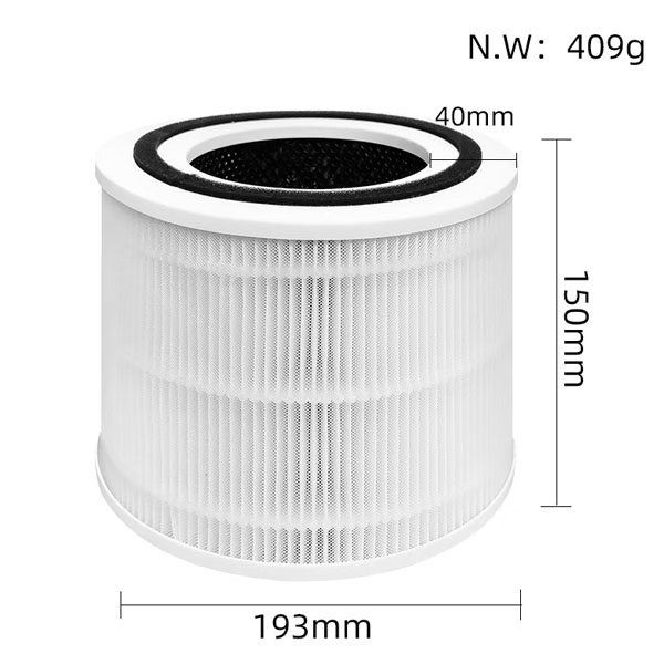   Replacement Filter for Levoit Core 300 300-RF Air Purifier 3-in-1 H13 True HEPA Air Replacement Filter  _2
