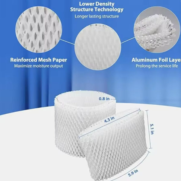  Humidifier Filter WF2 Absorbent Filter Cartridge Compatible with Vicks Kaz Wood Pulp Paper Wet Curtain Replacement Filter _3