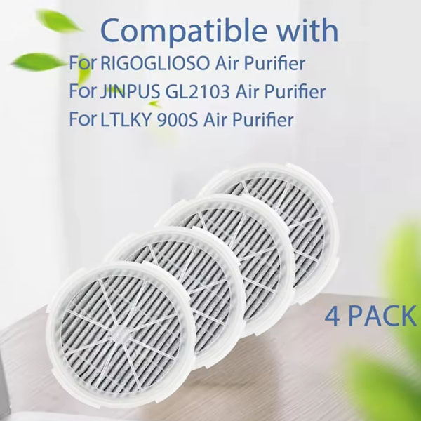  4PCS Filter Fit for RIGOGLIOSO JINPUS GL2103 LTLKY 900S Air Purifier Activated Carbon Filter Accessories Replacement _2