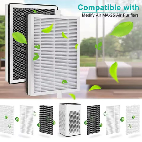  MA-25 H13 True HEPA Replacement Filter Compatible for Medify MA-25 Air Purifier, 3-In-1 Pre-Filter, True HEPA _3