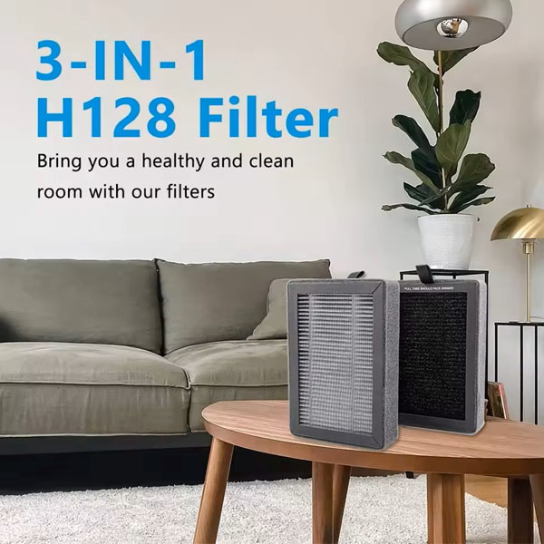  LV-H128 Replacement Filter Compatible for LEVOIT LV-H128 Air Purifier, LV-H128 H13 True HEPA Replacement Filter 2 Pack _3