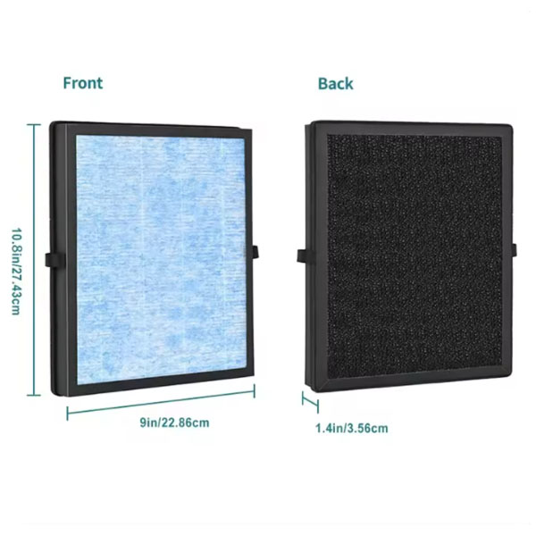  2pcs Mk04 Replacement Filter H13 True HEPA Filter Air Purifier Eliminate Odors Compatible with AROEVE, MK04 MG04JH / CONOPU JH04 _5