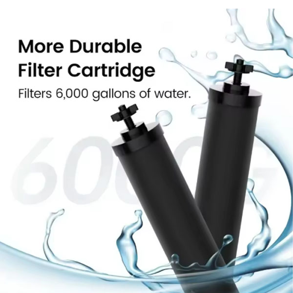 BB9-2 Activated Carbon Water Filter 2 Pack for Black Berkey Gravity Fed Purification System Replacement _1