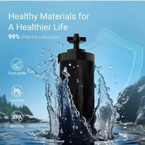  BB9-2 Activated Carbon Water Filter 2 Pack for Black Berkey Gravity Fed Purification System Replacement _2